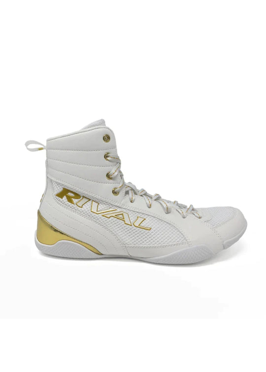 RIVAL RSX-GUERRERO DELUXE BOXING BOOTS - White/Gold