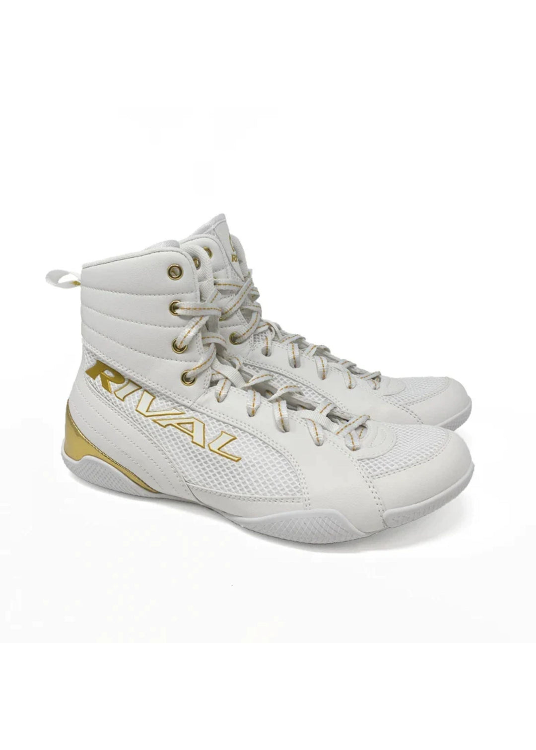 RIVAL RSX-GUERRERO DELUXE BOXING BOOTS - White/Gold