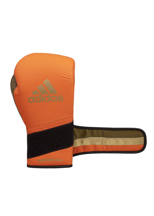 LIMITED EDITION ADISPEED 501 PRO BOXING  ( VELCRO ) Orange/Gold/Martini Olive