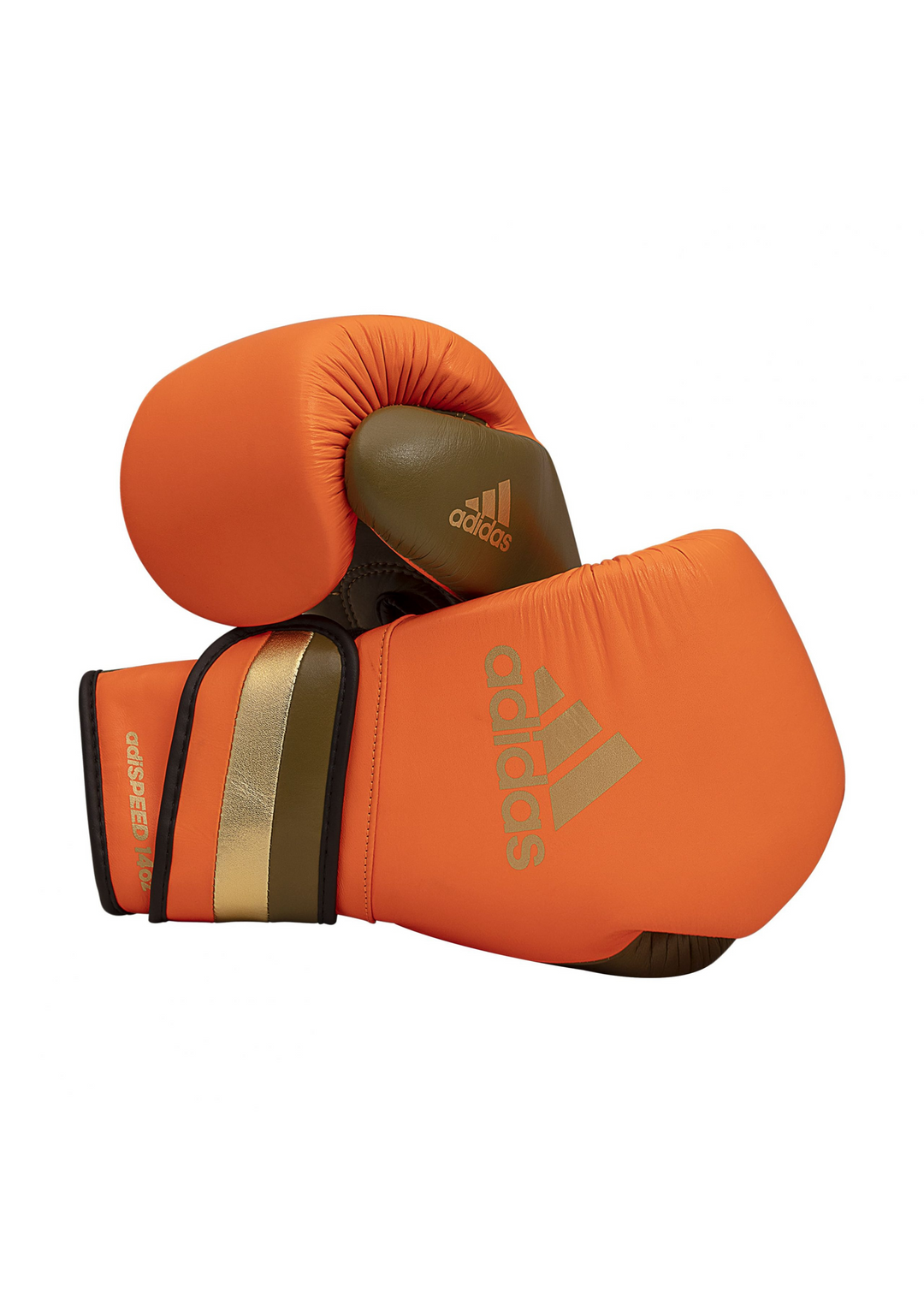 LIMITED EDITION ADISPEED 501 PRO BOXING  ( VELCRO ) Orange/Gold/Martini Olive