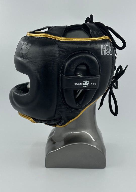 H90 SPARRING HEAD GUARD - BLACK/GOLD